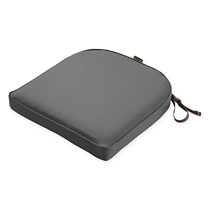 slide 1 of 5, Classic Accessories Montlake FadeSafe Contoured Seat Cushion - Charcoal, 18 in x 18 in