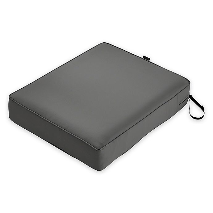 slide 1 of 5, Classic Accessories Montlake FadeSafe Lounge Seat Cushion - Charcoal, 25 in x 21 in