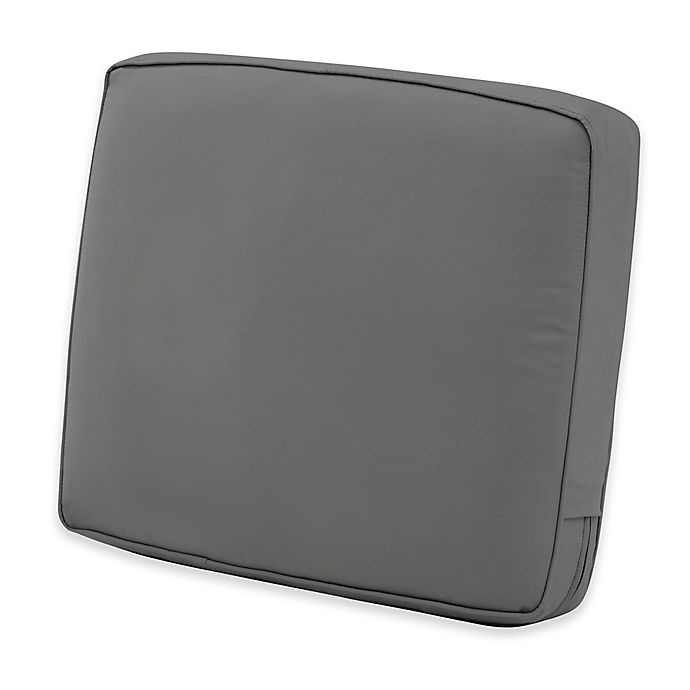 slide 1 of 5, Classic Accessories Montlake FadeSafe Lounge Back Cushion - Charcoal, 21 in x 20 in