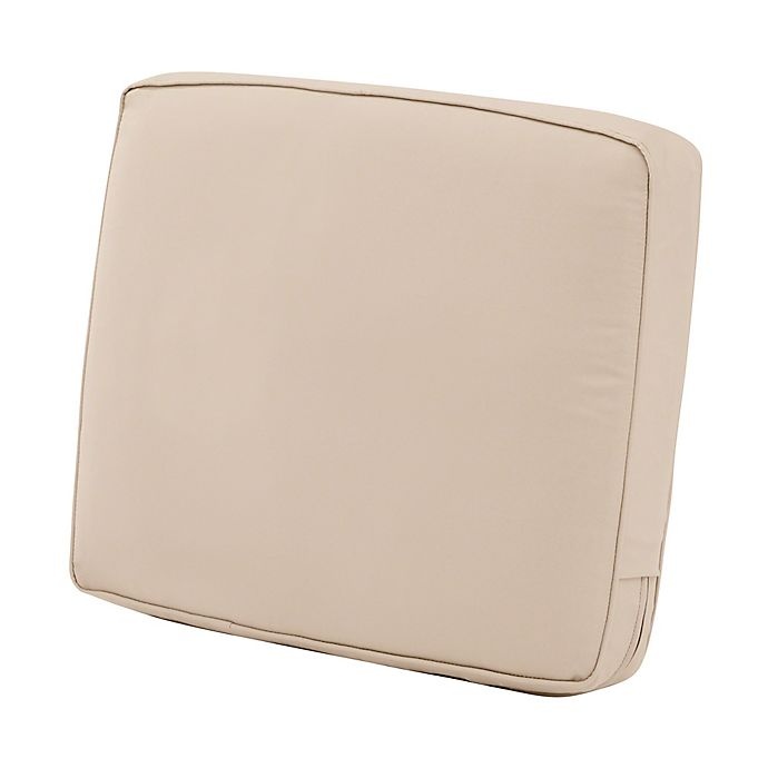 slide 1 of 14, Classic Accessories Montlake Fadesafe Patio Lounge Back Cushion - Beige, 19 in