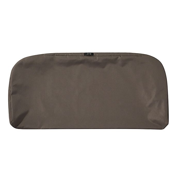 slide 9 of 15, Classic Accessories Patio Bench/Settee Cushion Slip Cover and Foam - Dark Taupe, 1 ct