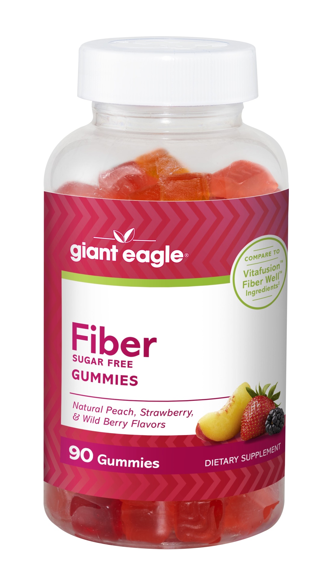slide 1 of 1, Ge Adult Fiber Gummy, 90 bc
