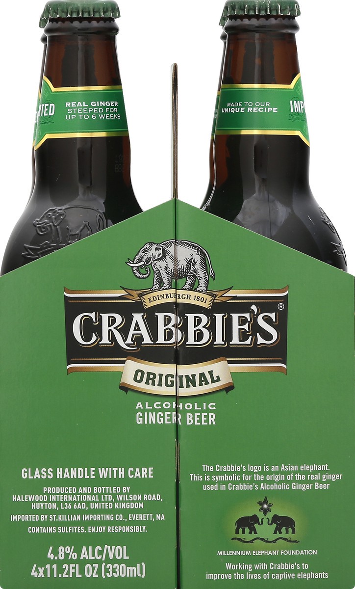 slide 4 of 9, Crabbie's Alcoholic Original Ginger Beer 4 ea, 4 ct; 11.2 oz