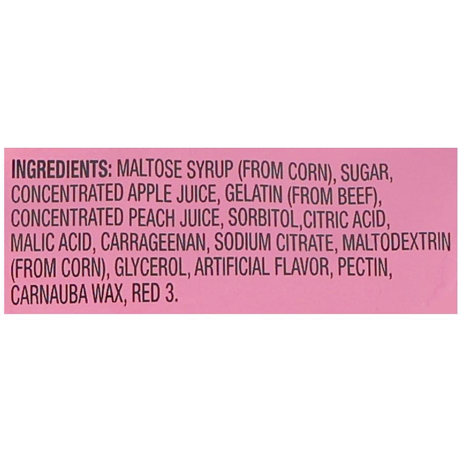 slide 3 of 5, Nice! Gummy Peelable Candy Peach, 2.82 oz