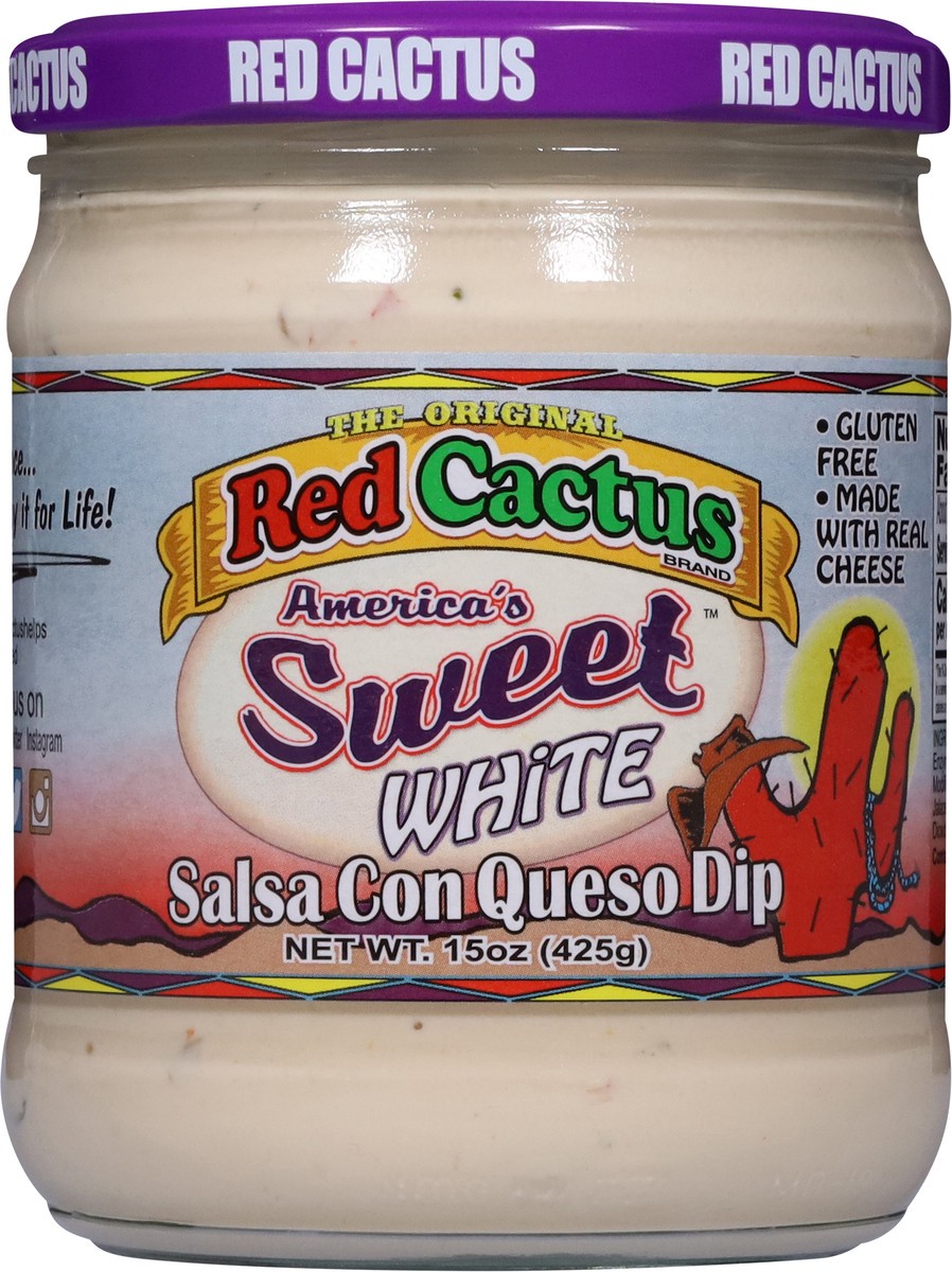 slide 3 of 14, Red Cactus America's Sweet White Salsa Con Queso Dip 15 oz, 15 oz