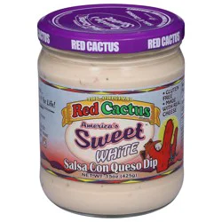 Red Cactus America's Sweet White Salsa Con Queso Dip 15 oz