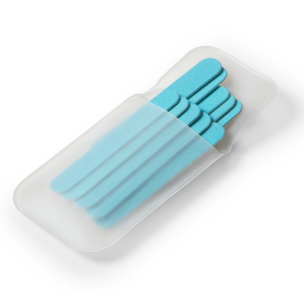 slide 2 of 4, Safety 1ˢᵗ 10 Pack Emery Boards & Travel Case, Blue, 1 ct