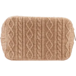 x+y Beauty Latte Cable Knit Bag