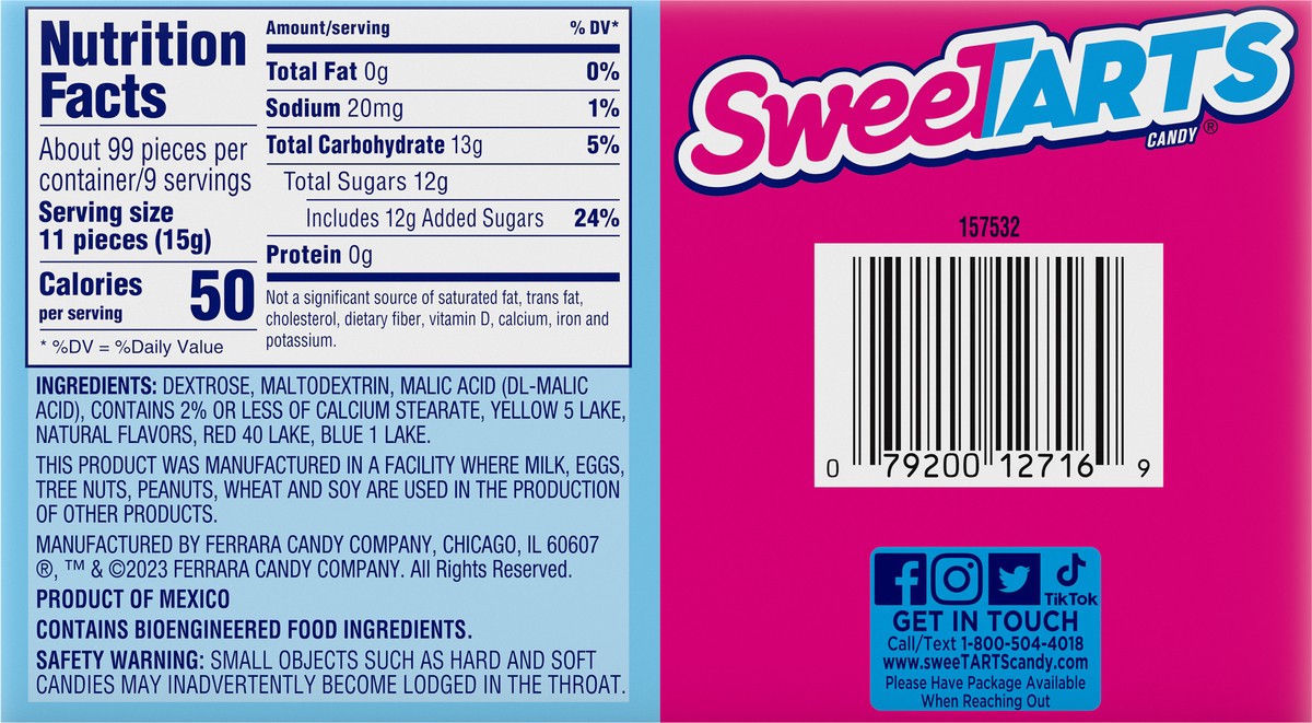 slide 8 of 13, SweeTARTS Merry Mix Original Candy - 5 oz, 5 oz