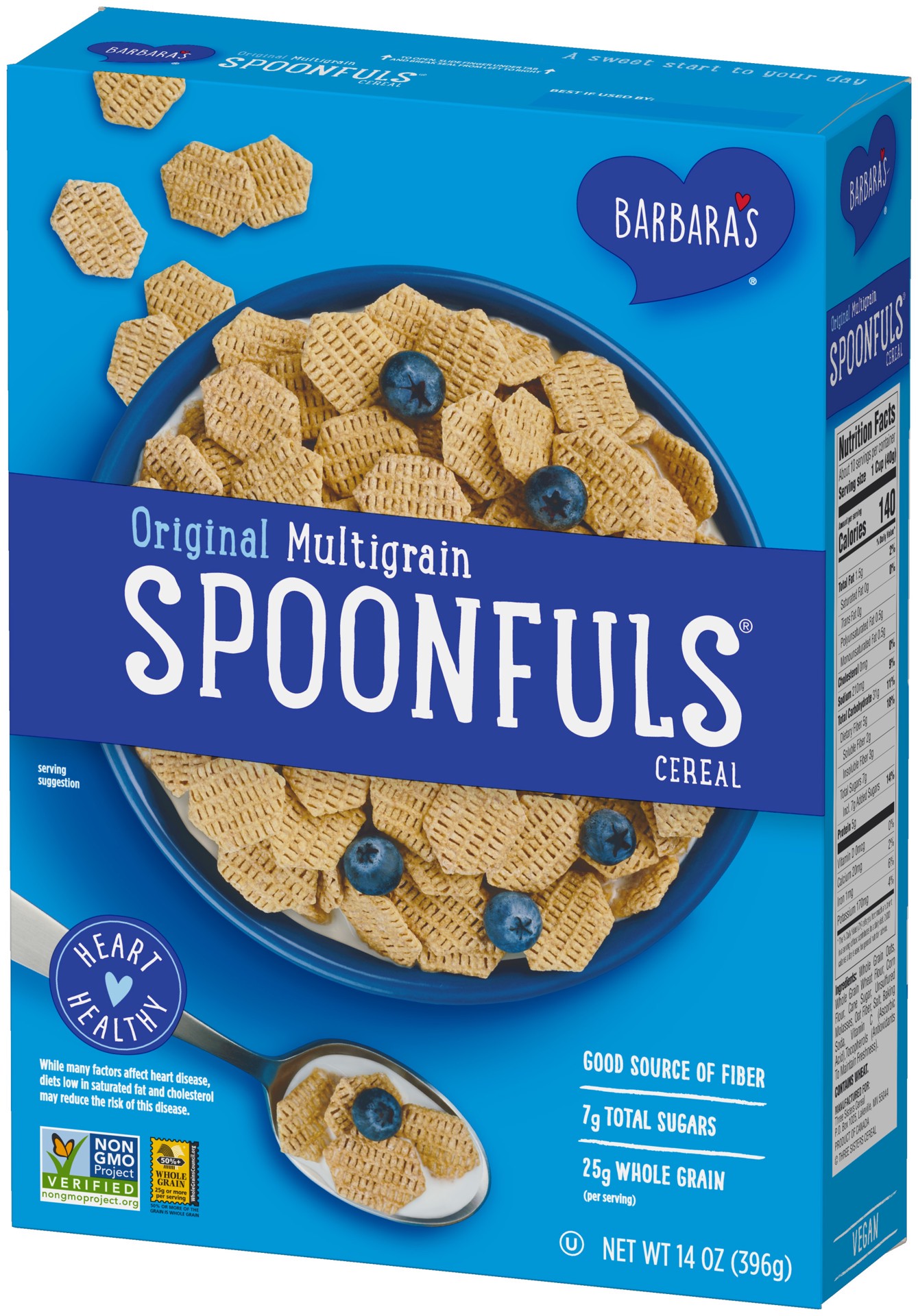 slide 3 of 5, Barbara's Spoonfuls Original Multigrain Cereal, 14 OZ Box, 14 oz