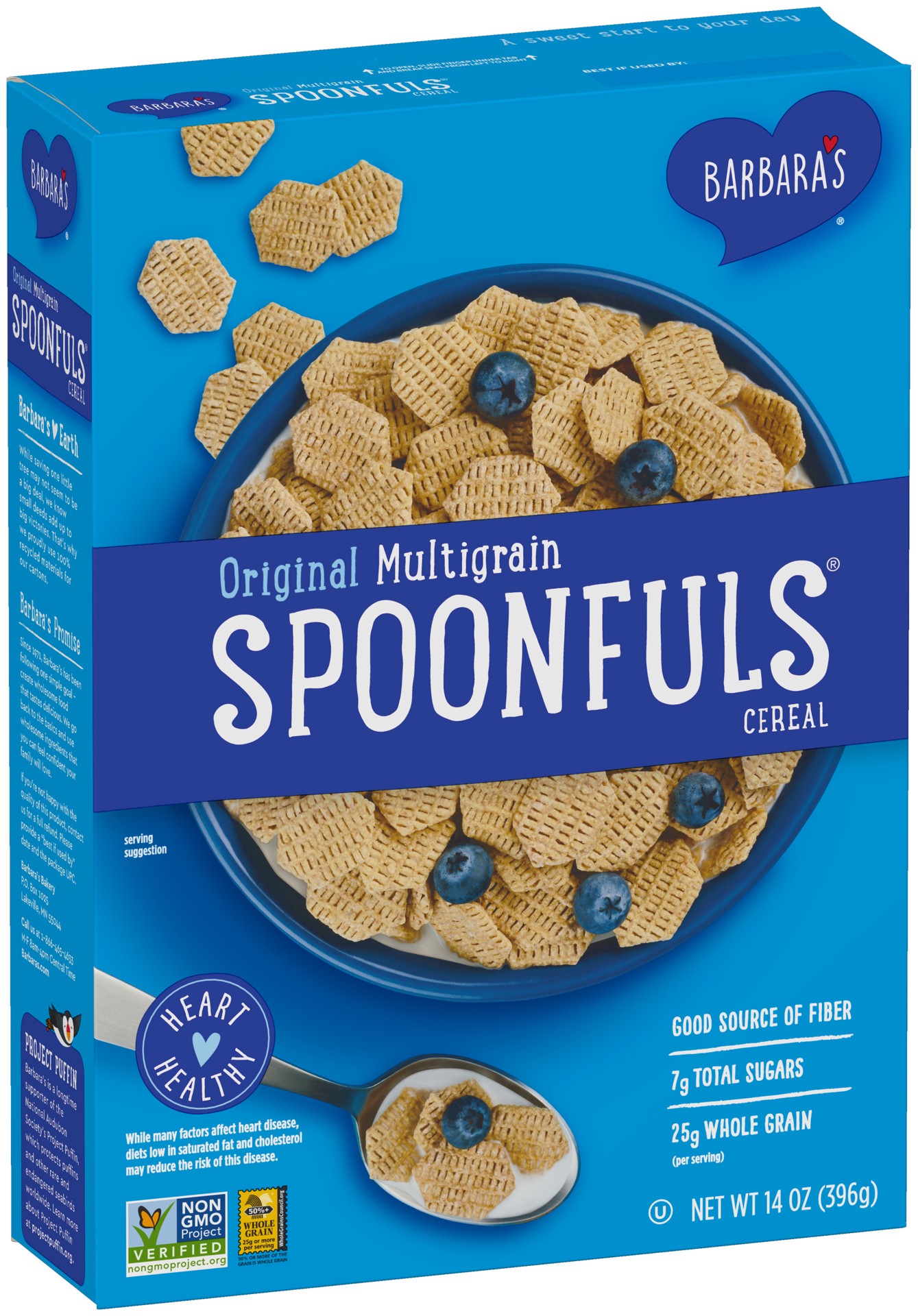 slide 5 of 5, Barbara's Spoonfuls Original Multigrain Cereal, 14 OZ Box, 14 oz