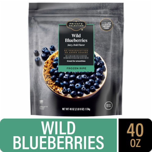 slide 1 of 2, Private Selection® Frozen Wild Blueberries, 40 oz