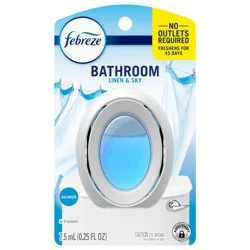 Febreze Bathroom Air Freshener, Odor-Fighting, Linen & Sky Scent, 1 Count