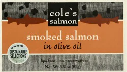 Cole's Mackerel Smoked in Olive Oil Salmon 3.2 oz