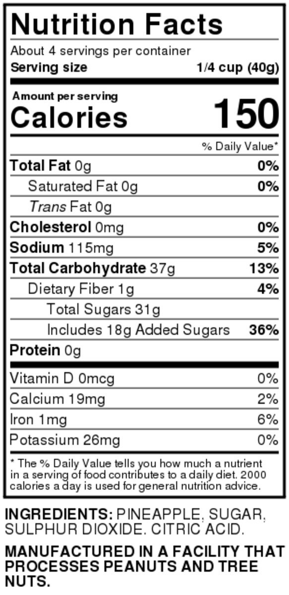 slide 4 of 8, Hy-vee Pineapple Sweetened Dried Fruit, 6 oz