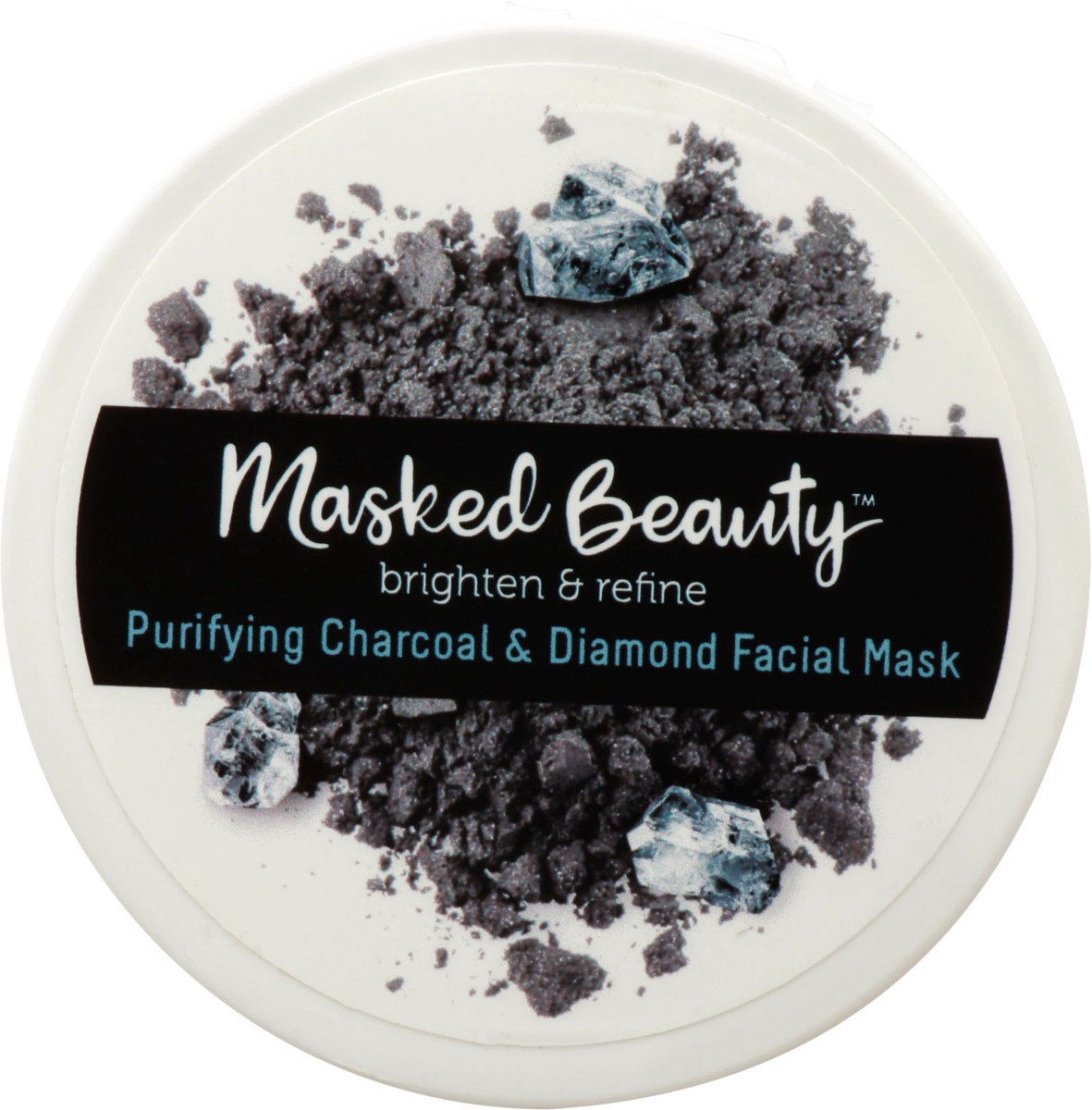 slide 3 of 7, Masked Beauty Purifying Charcoal & Diamond Facial Mask, 3.38 fl oz