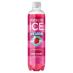 Sparkling Ice Strawberry Flavored Water Zero Sugar