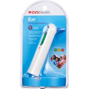 slide 1 of 1, CVS Health Digital Ear Thermometer, 1 ct