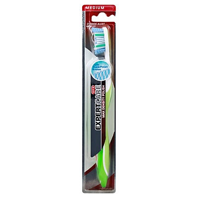 slide 1 of 1, H-E-B Expert Care Max Density Polish Medium Toothbrush, 1 ct