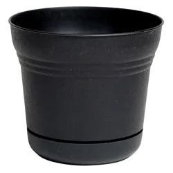 Bloem Saturn 14 inch Black Planter