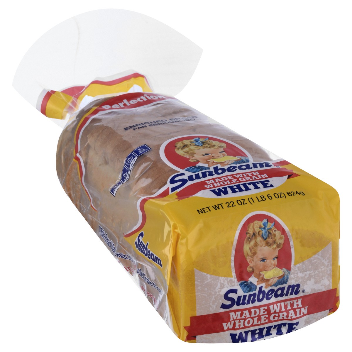 slide 5 of 9, Sunbeam White Bread with Whole Grain 22 oz, 22 oz