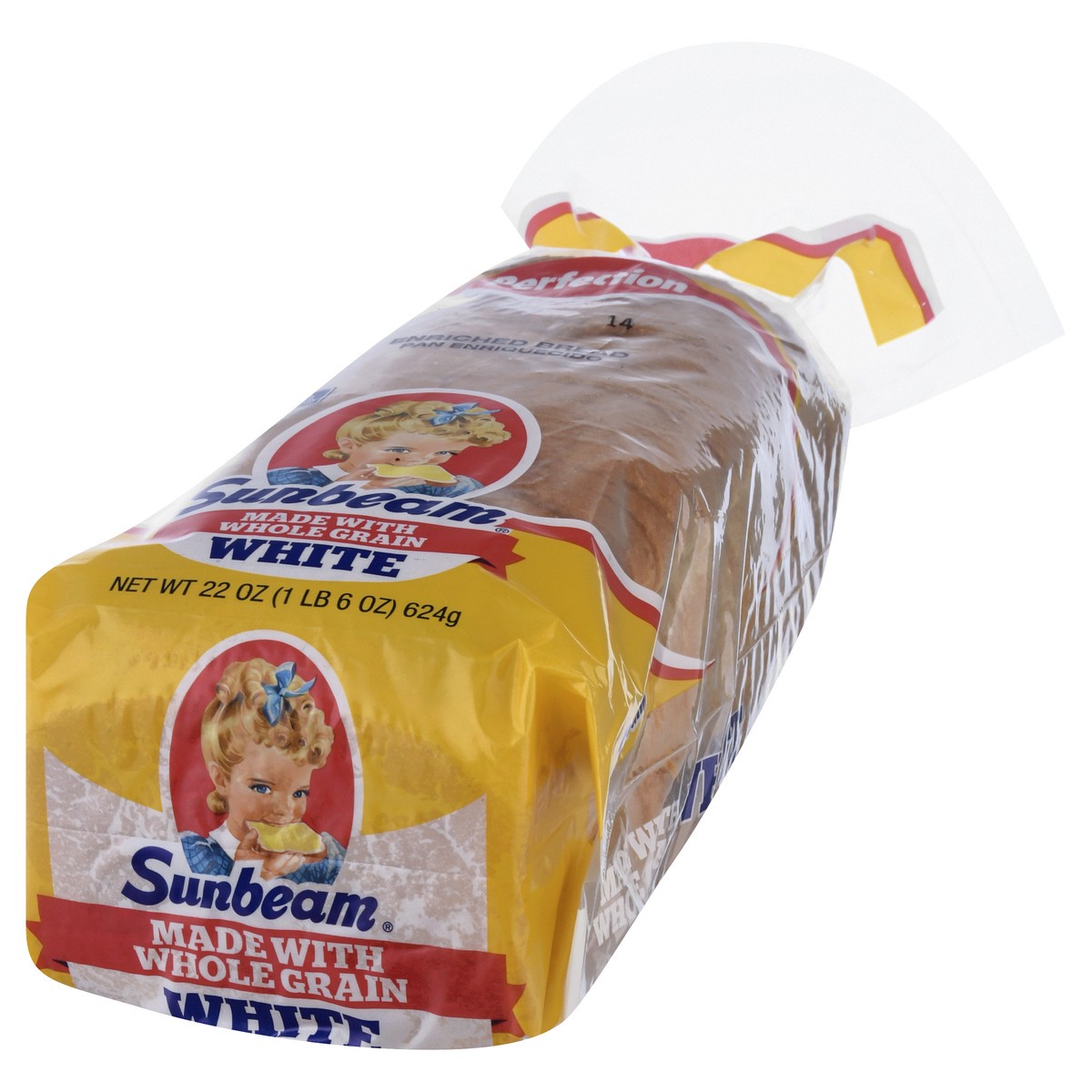 slide 2 of 9, Sunbeam White Bread with Whole Grain 22 oz, 22 oz