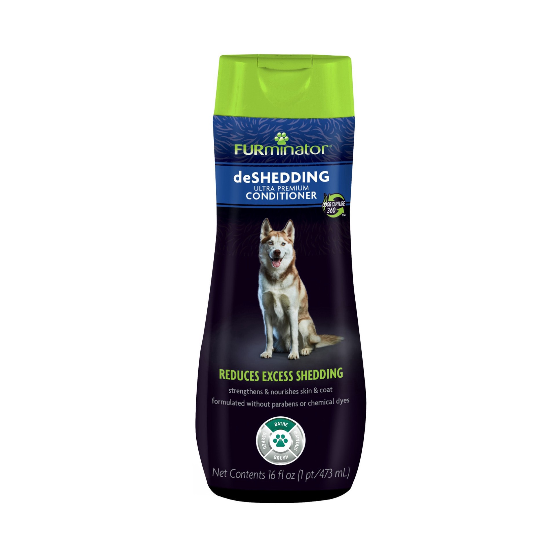 slide 1 of 1, FURminator deShedding Ultra Premium Dog Conditioner, 16 fl oz