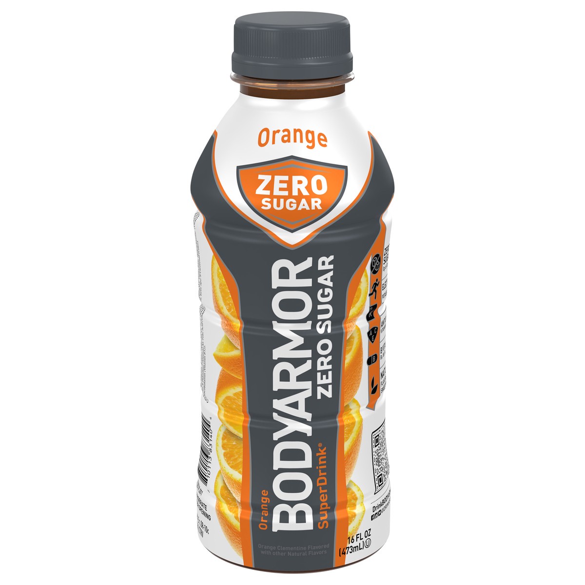 slide 8 of 13, BODYARMOR Zero Sugar Orange Electrolyte Sports Drink, 16 fl oz Bottle, 16 fl oz