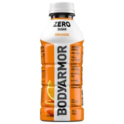 BODYARMOR Zero Sugar Orange Electrolyte Sports Drink, 16 fl oz Bottle