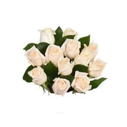 Bloom Haus Dozen Rose Bunch - White