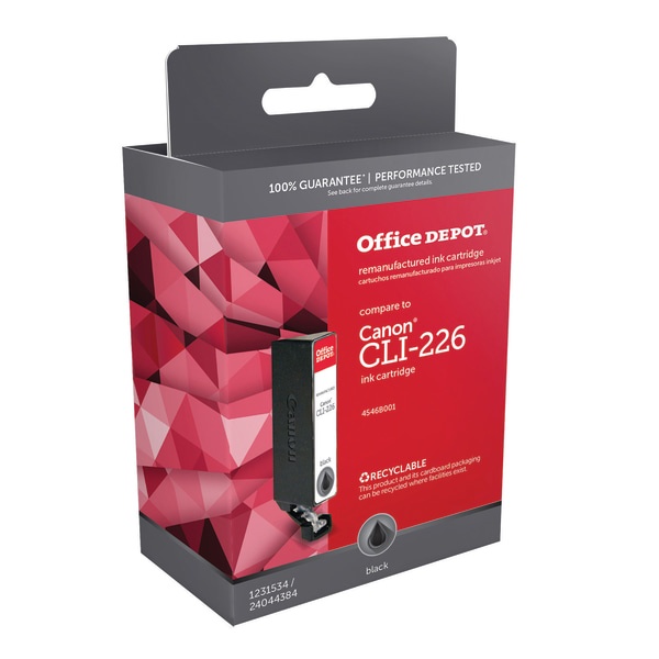 slide 1 of 1, Office Depot Brand Odcli226B (Canon Cli-226) Remanufactured Black Ink Cartridge, 1 ct