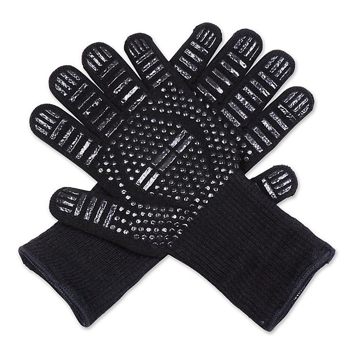 slide 2 of 7, RSVP Grill Gloves - Black, 1 ct