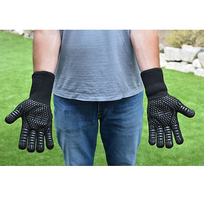 slide 6 of 7, RSVP Grill Gloves - Black, 1 ct
