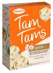 Manischewitz Tam Tams Garlic Snack Crackers - 9.6 oz