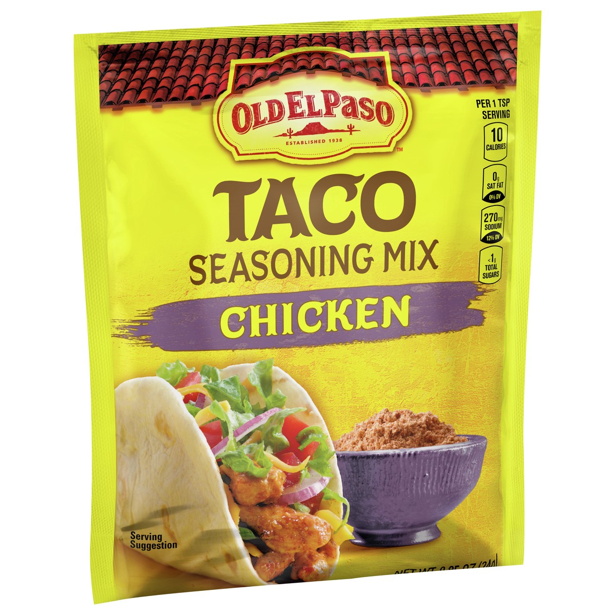 slide 8 of 9, Old El Paso Chicken Taco Seasoning, 0.85 oz., 0.85 oz