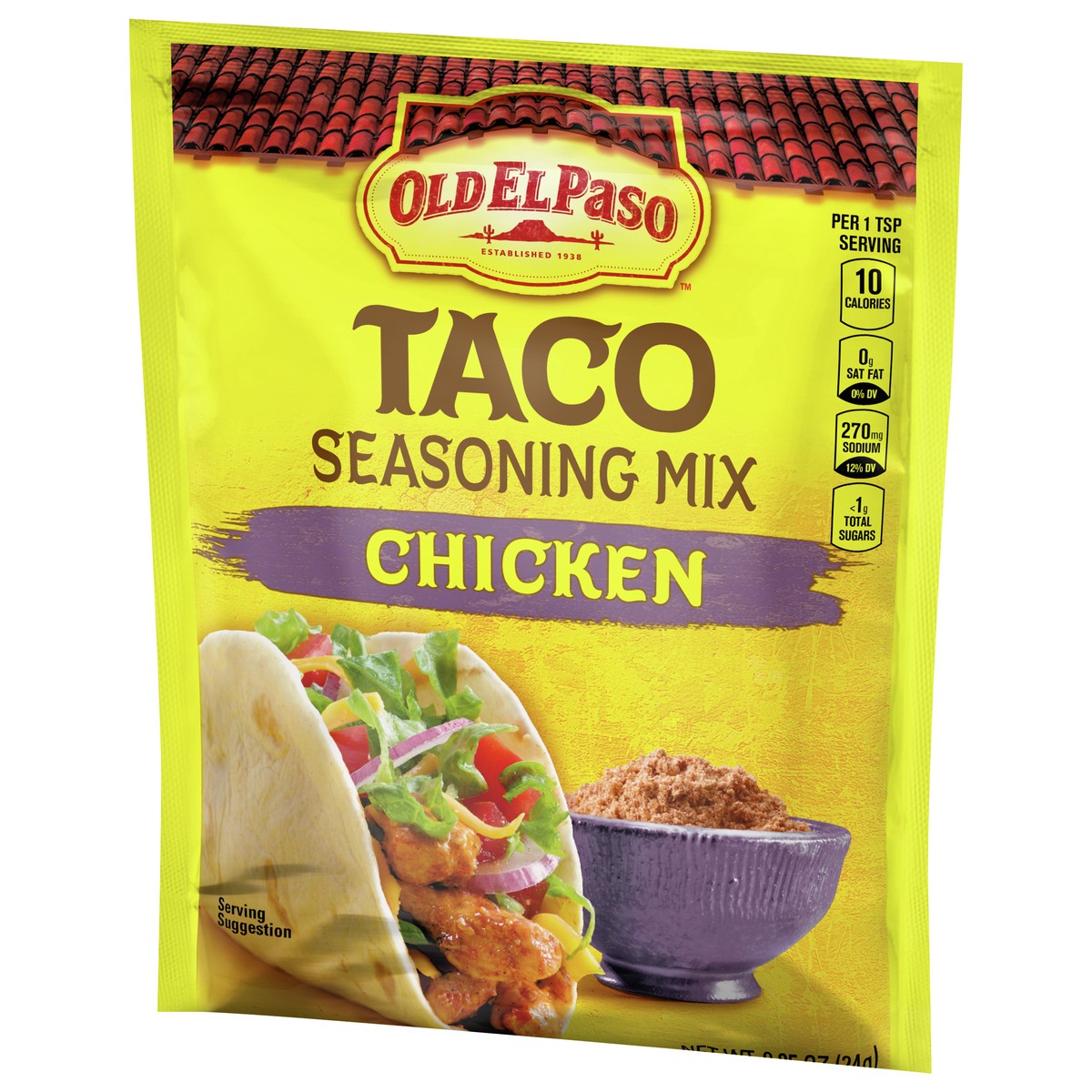 slide 5 of 9, Old El Paso Chicken Taco Seasoning, 0.85 oz., 0.85 oz