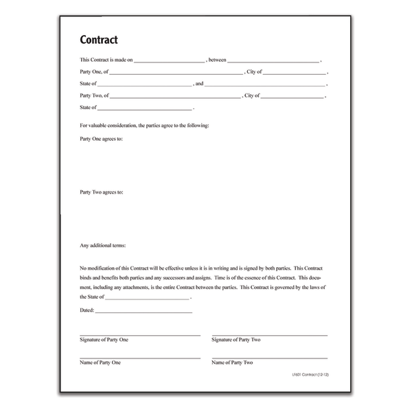 slide 2 of 2, Adams Legal Contracts, 1 ct