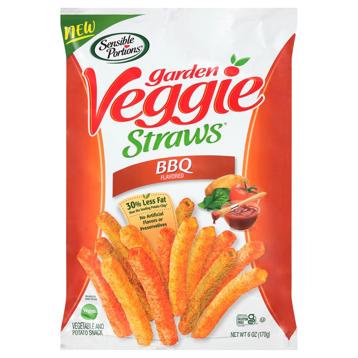 Sensible Portions BBQ Flavored Garden Veggie Straws 6 oz 6 oz Shipt