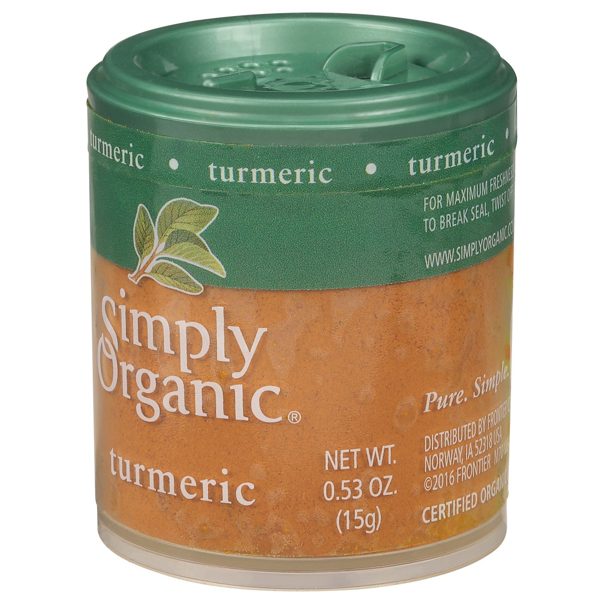 slide 6 of 11, Simply Organic Turmeric Ground Mini Org, 0.53 oz