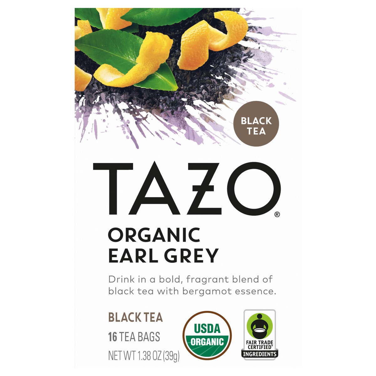 slide 1 of 6, TAZO TB Organic Earl Grey - 16ct, 16 ct