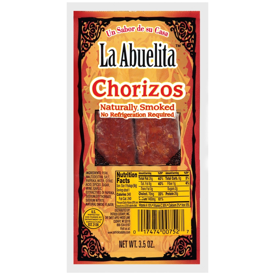 slide 1 of 1, La Abuelita Chorizo 3.5Oz, 3.5 oz