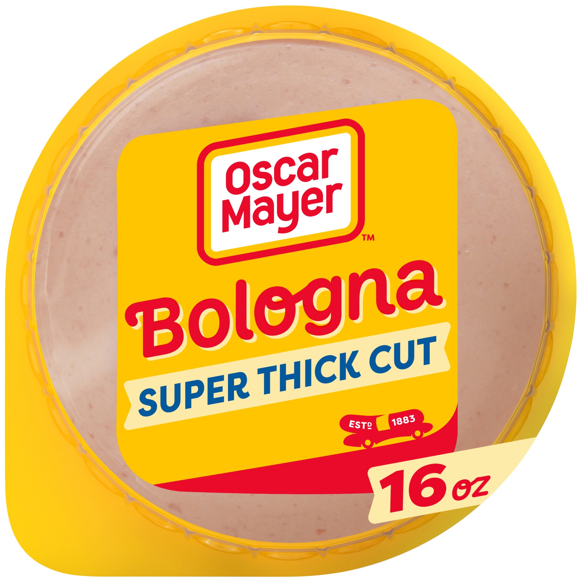 slide 1 of 2, Oscar Mayer Super Thick Cut Bologna Sliced Lunch Meat Pack, 16 oz