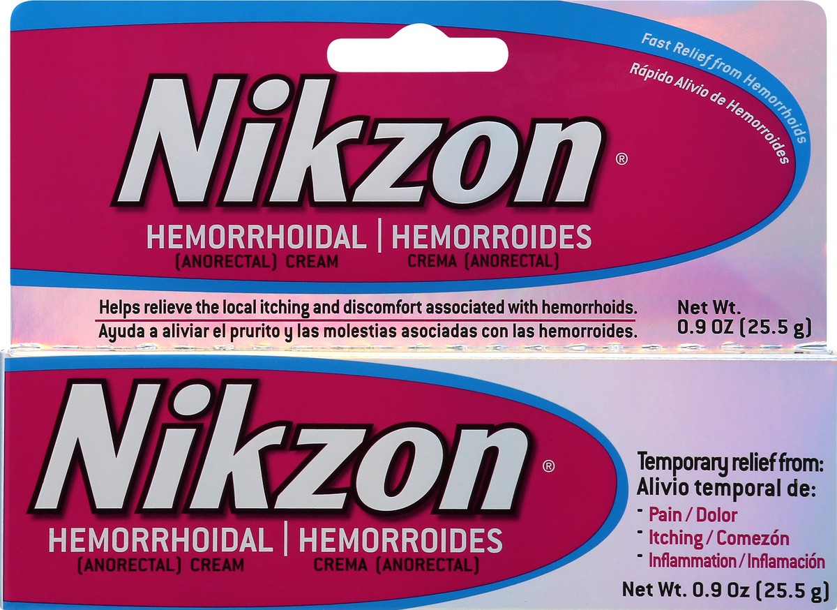slide 1 of 9, Nikzon Hemorrhoidal Cream 0.9 oz, 0.9 oz