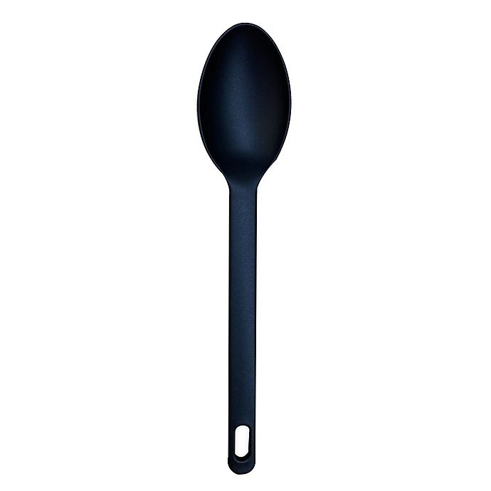 slide 1 of 1, Simply Essential Nylon Solid Spoon - Black, 1 ct