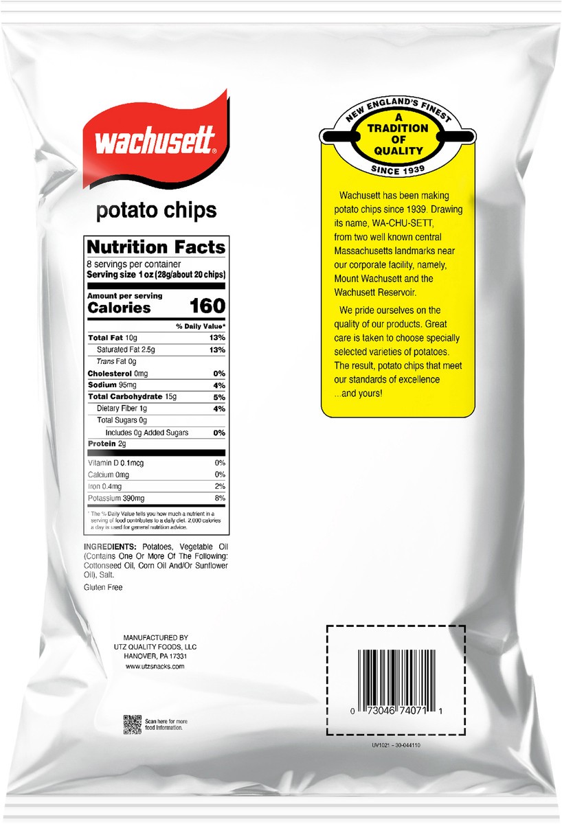 slide 3 of 12, Wachusett Potato Chips 8 oz, 8 oz
