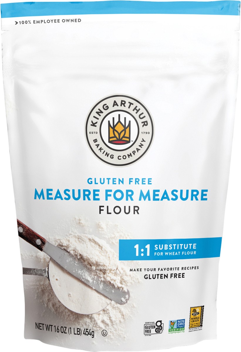 slide 3 of 7, King Arthur Gluten Free Measure for Measure Flour, 16 oz