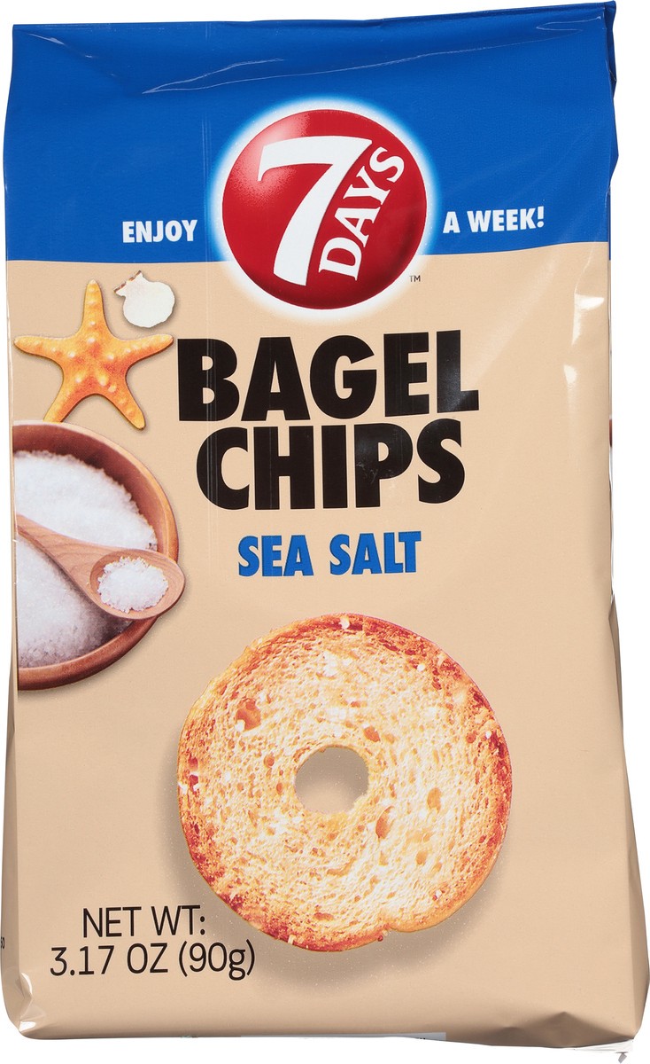 slide 12 of 12, 7DAYS Sea Salt Bagel Chips 3.17 oz, 3.17 oz