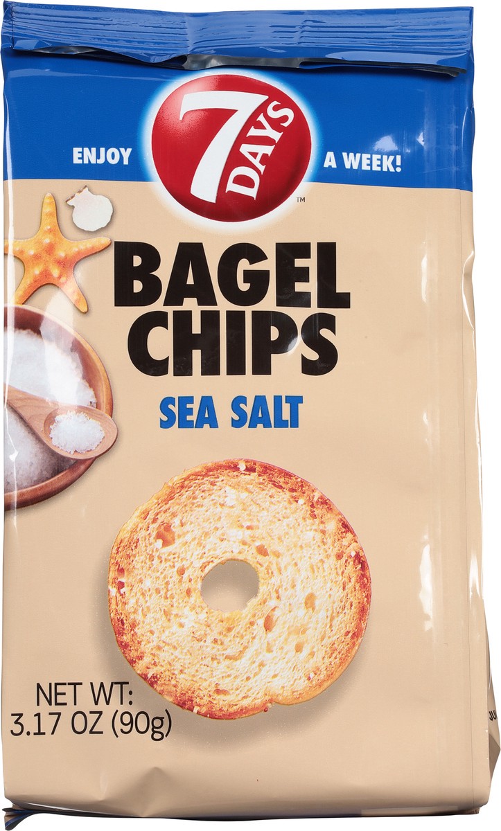slide 6 of 12, 7DAYS Sea Salt Bagel Chips 3.17 oz, 3.17 oz