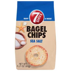 7DAYS Sea Salt Bagel Chips - 3.17 oz