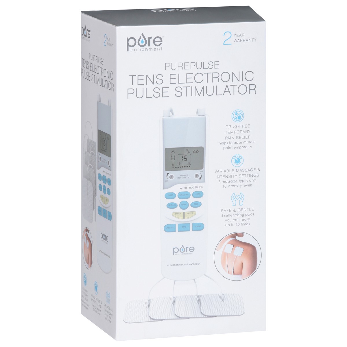 slide 5 of 9, Pure Enrichment Tens Electronic Pulse Stimulator 1 ea, 1 ct